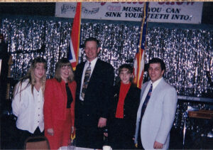 Randy, Sue, Liz, & Traci with the Governor of Wyoming, Mr. Jim Geringer