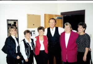 Randy's Mom, Sisters, Niece, and daughter with Glenn Campbell